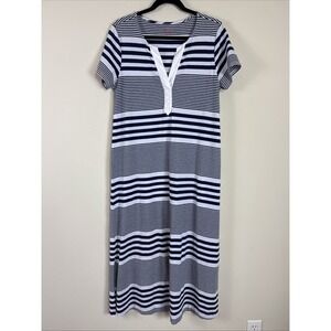 Vineyard Vines Blue and‎ White Striped Edgartown Maxi Dress Size Medium